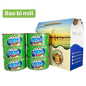 LỐC 6 HỘP CÁ LINH KHO MÍA  ĐÓNG HỘP - 210G - CHÍNH HÃNG ANTESCO - ĐẶC SẢN AN GIANG CÁ ĐÓNG HỘP - DÙNG KÈM MẮM CÁ LINH CHƯNG - CLKMX6