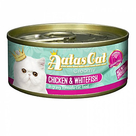 Pate Aatas Cat Creamy 80g Cho Mèo Dạng Súp Gà Sợi Nhuyễn Đủ Vị