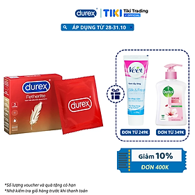 Bao cao su Durex Fetherlite Hộp 3 Bao