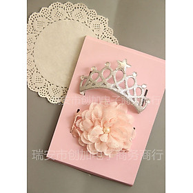 Set 3 băng đô cài tóc cao cấp Chicbaby có hộp đi kèm cho bé gái