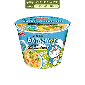 ACECOOK - Mì ly mini Doraemon hương vị Hàu sữa phô mai, Mì ly Hàu sữa phô mai Doraemon Mini, Mì Doraemon ly(48g/ly)