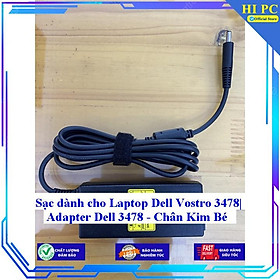 Sạc dành cho Laptop Dell Vostro 3478 Adapter Dell 3478 Chân Kim Bé - Kèm Dây nguồn - Hàng Nhập Khẩu