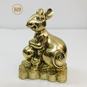 Mua Bộ 12 con giáp Chuột đồng nguyên chất vật phẩm phong thủy cao 13cm