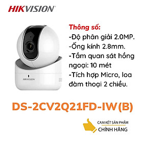 Camera IP Wifi Hikvision DS-2CV2Q21FD-IW 2MP - Hàng Chính Hãng