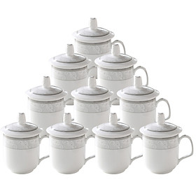 Bộ Tách Trà Văn Phòng Clay Figurine 1187 100ml (10 Cái)