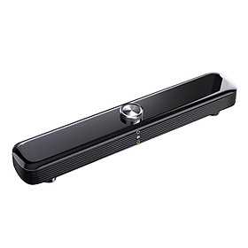 Loa máy tính  SADA V101 3,5mm  có dây,Âm thanh trầm phong phú,Loa Soundbar hỗ trợ USB cho PC TV-Màu đen