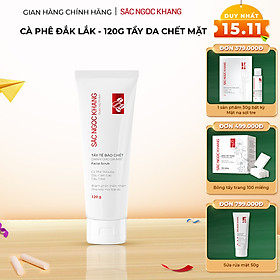 Tẩy tế bào chết cà phê cho da mặt Sắc Ngọc Khang 120g hỗ trợ da mềm mịn và rạng rỡ