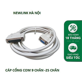 Dây cáp chuyển đổi COM 9 chân (RS 232) sang 25 chân LPT