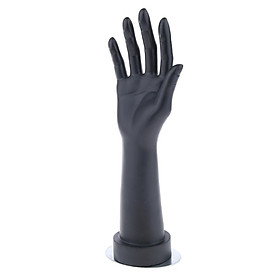 Female Mannequin Hand Arm Display Base Women Gloves Jewelry Right Hand Black