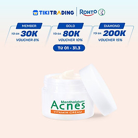 Kem dưỡng vitamin làm sáng da mờ sẹo thâm Acnes Vitamin Cream 50g