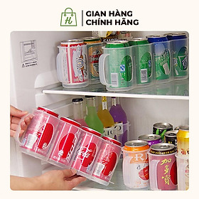 Mua Khay đựng lon nước ngọt 4 ngăn tiết kiệm không gian cho tủ lạnh