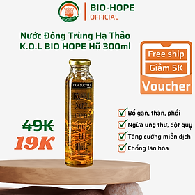 Nước Đông Trùng Hạ Thảo Nguyên Chất K.O.L Làm Chậm Quá Trình Lão Hóa