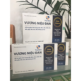 Combo 3 hộp Vương Niệu Đan 20v- Giảm kích thích bàng quang, giảm tiểu đêm
