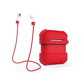 Hộp Đựng Silicone Bảo Vệ Tai Nghe 2 Trong 1 Chống Trơn Trượt Chống Mất Cắp Cho Airpods Không Dây