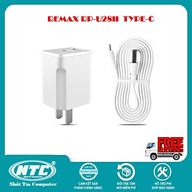 Mua Bộ Cốc sạc và Cáp sạc Remax Elite Set RP-U28II 2.1A - 3 chân sạc LN / Micro-USB / Type-C (Trắng) - Hàng Chính Hãng
