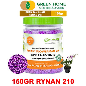 Phân Bón Thông Minh Rynan GreenHome, Hũ 150gr, Giải Pháp Dinh Dưỡng Tan Chậm Cho Lan Và Cây Cảnh