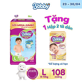 Tã quần Bobby có đệm lưng thấm mồ hôi đủ size M124/L108/XL96/XXL88