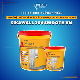 Mua Bột trét tường SikaWall 340 Smooth VN – Keo bả cho tường và trần  sử dụng được trong nhà/ngoài trời