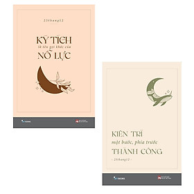 Sách combo 2 cuốn: kỳ tích là tên gọi khác của nỗ lực + kiên trì một bước, phía trước thành công - bản quyền
