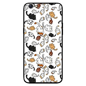 Ốp lưng dành cho Oppo F1s - A83 - Oppo F5 ( F5 Youth ) - F7 mẫu Họa Tiết Mèo Nền Trắng