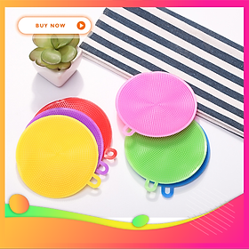 Mua  SGFS135   Giá hủy diệt  Miếng Rửa Bát Chén Dĩa Silicon Tiện Lợi Cho Nhà Bếp - Có Lỗ Treo  TIỆN LỢI 