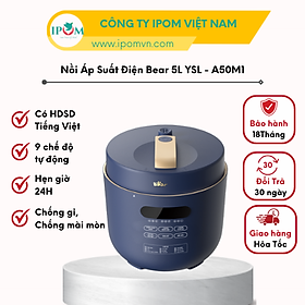 Mua Nồi Áp Suất Điện Đa Năng 5L Bear Nồi Hầm Xương  Hầm Gà  Nấu Cháo YLB-A50M1 - Hàng Chính Hãng Bảo hành 18 Tháng