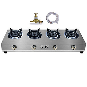 Mua Bếp Gas Khè Bán Công Nghiệp Inox GDV 4 Lò Đốt Chuyên Mỳ Cay  Bánh Xèo - Hàng Chính Hãng