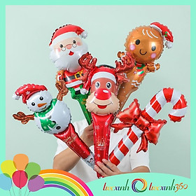 Set 5 bong bóng Noel cầm tay