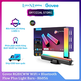 Thanh Đèn LED RGBIC để bàn Govee Flow Plus Light Bars H6056 | Tăng cường trải nghiệm ánh sáng thông minh cho PC, TV