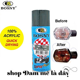 Mua Sơn xịt hiệu ứng chói đèn  sơn đèn xe màu khói  đen khói Bosny Black Tint  - Thái Lan
