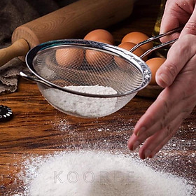 Mua Rây lọc bột  lọc cháo ăn dặm cho bé/ Rây lọc cua mắt dày chất liệu inox không rỉ KOOBEE (AD07)