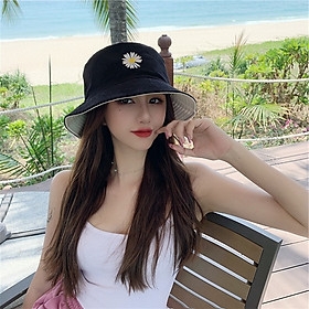 MŨ BUCKET 2 MẶT thêu HOA CÚC NAM NỮ siêu kute