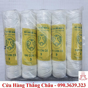 Mua Chỉ Hai Con Cá (Lớn) - 1 Cuộn Nhợ Thợ Hồ Xây Dựng  Chỉ Diều - Nhiều Số