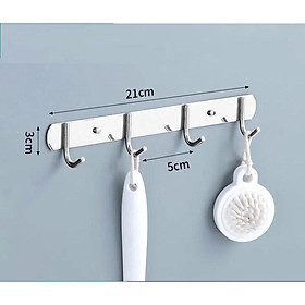 Mua Móc Treo Bằng Thép Không Gỉ 304 Móc Treo Phòng Bếp  Phòng Ngủ  Phòng Tắm Cao Cấp (4 Móc)