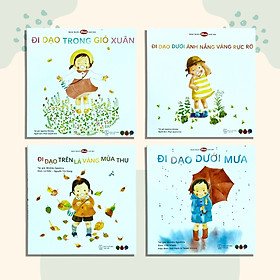 Sách Ehon Cho Bé 1 3 Tuổi - Bộ 4 Cuốn Bé Gái Đi Dạo (Truyện Tranh Ehon Nhật Bản Cho Bé) - Bìa Mềm