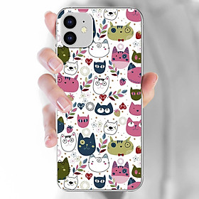 Ốp lưng dành cho iPhone 11 mẫu Nhiều chú mèo ngơ ngác