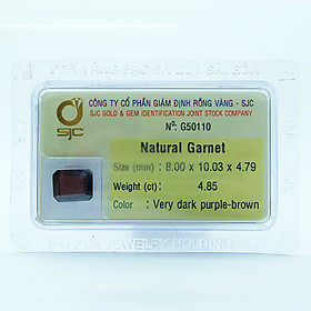 Mua Viên đá kiểm định Garnet tự nhiên mài giác chữ nhật