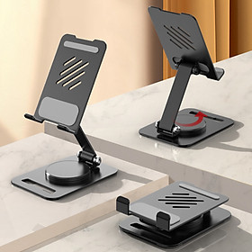 Mua Giá kệ đỡ dành cho điện thoại máy tính bảng hợp kim nhôm xoay 360 độ gấp gọn điều chỉnh nhiều nấc độ cao K19 - Hàng chính hãng