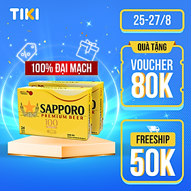 Combo 02 thùng Sapporo Premium Bia 1OO - 24 lon 330ml