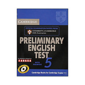 Hình ảnh sách Cambridge Preliminary English Test 5 Student's Book with Answers