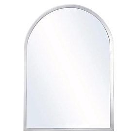 Gương soi viền tròn KG105 nhà tắm tráng bạc cao cấp loại tốt, bao ko bể vỡ, kiếng cường lực 5mm - Hàng chính hãng - (30 x 45) Cm
