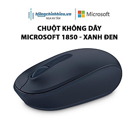 Chuột không dây Microsoft 1850 Xanh đen Hàng chính hãng