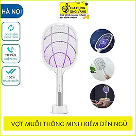 Mua Vợt Bắt Muỗi Thông Minh Chống Giật An Toàn  Tích Hợp Đế Sạc  Chế Độ Bắt Muỗi Thông Minh Khi Ngủ