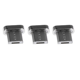 3 x Aluminum Micro USB to   Tip Convert Connector for Android Phones