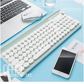Bộ Bàn Phím Chuột Không Dây LT.500 Chuyên Dụng Cho Bân Văn Phòng Dùng Pin Sạc