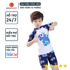 Bộ Đồ Bơi Khủng Long Dành Cho Bé Trai CaoTừ 85cm - 125cm chất vải Polyeste thân thiện với trẻ em, mau khô, thấm hút mồ hôi tốt, thiết kế thời trang...