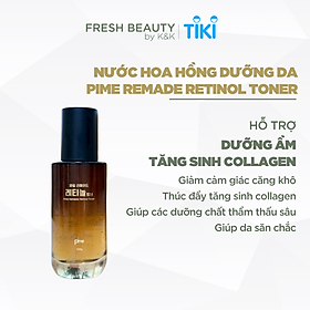 Nước hoa hồng Pime Remade Retinol Toner hỗ trợ phục hồi, cấp ẩm, tăng sinh collagen, làm mịn da 100g