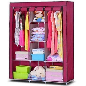 Mua Tủ quần áo trơn 3 buồng 8 ngăn ( Giao màu ngẫu nhiên )