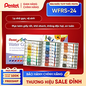 Màu nước Pentel Water Color WFRS 12/18 /24 màu dạng tuýt vẽ được lên nhiều chất liệu