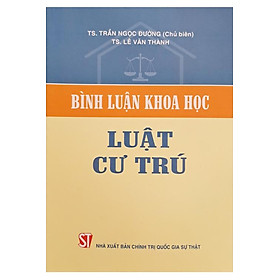 Bình Luận Khoa Học Luật Cư Trú